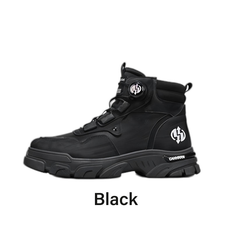 Men's outdoor swivel buckle work shoes(Waterproof, Anti-slip,Comfortable and Breathable)