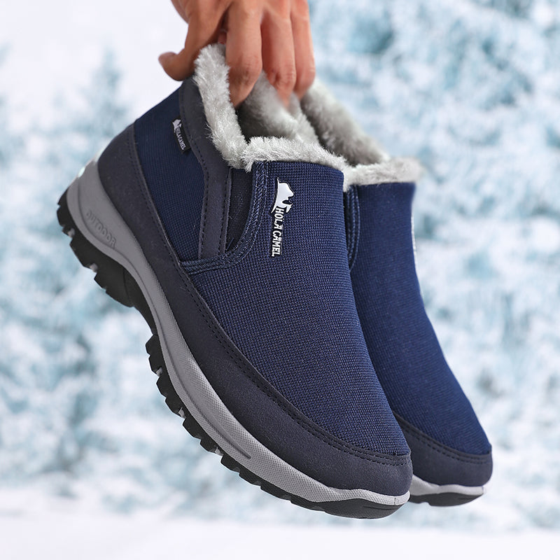 Men's Outdoor Slip-on Warm Boots - Slip-resistant, Puncture-resistant - Arch Support, Wide Toe