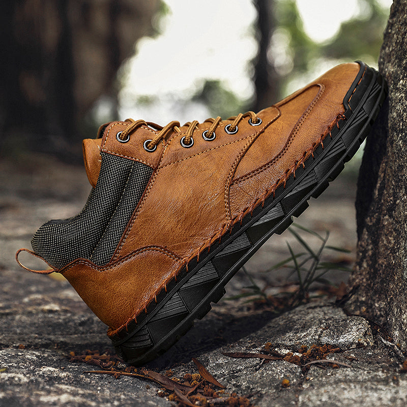 Men's Handmade Leather Boots Motorcycle Boots